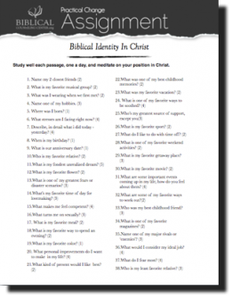 Biblical counseling homework assignments picture